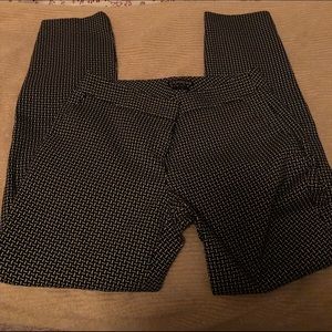 Express black and white dress pants size 0